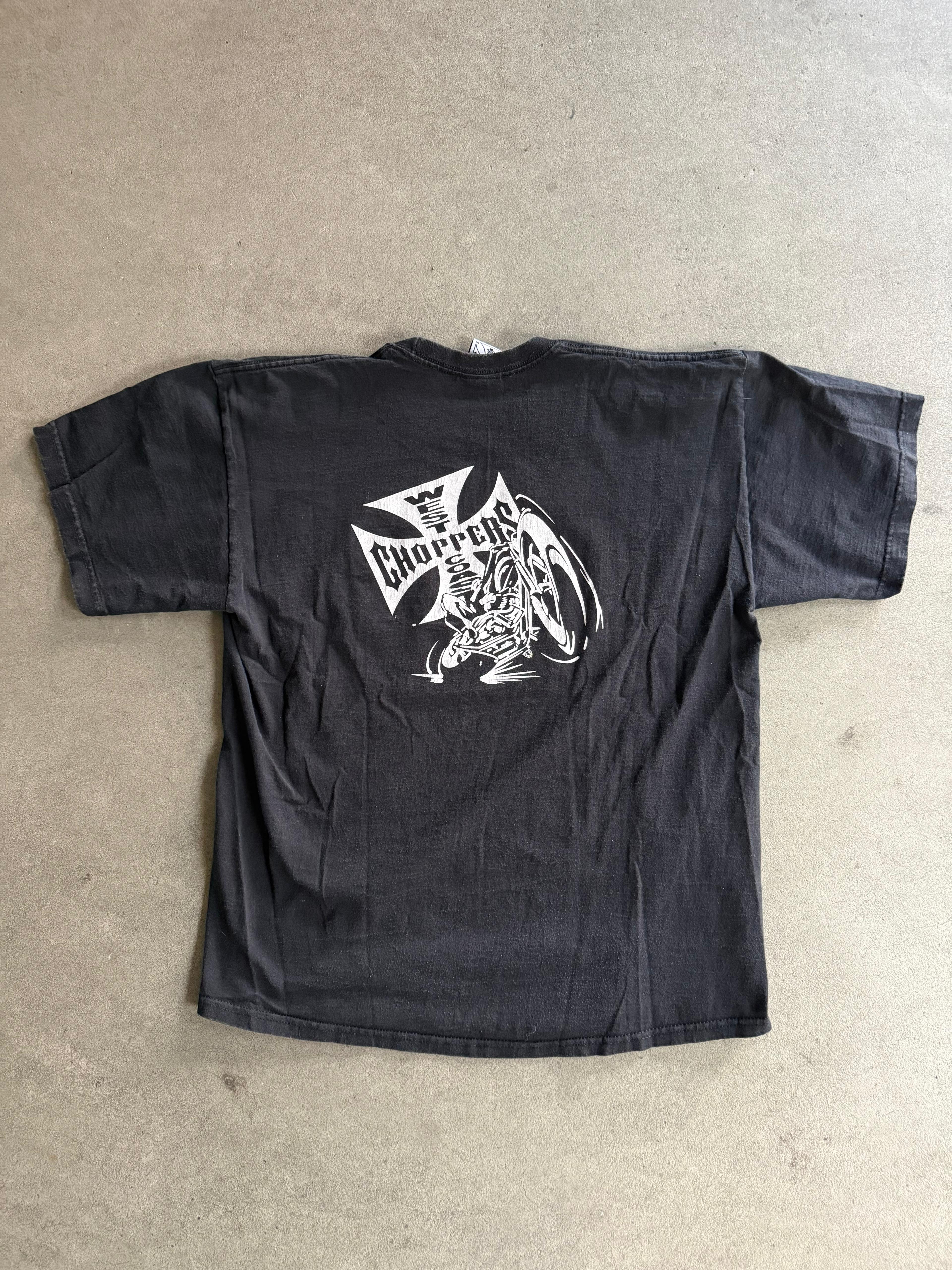 2001 WEST COAST CHOPPERS VINTAGE GRAFFITI WRITING T-SHIRT (M)