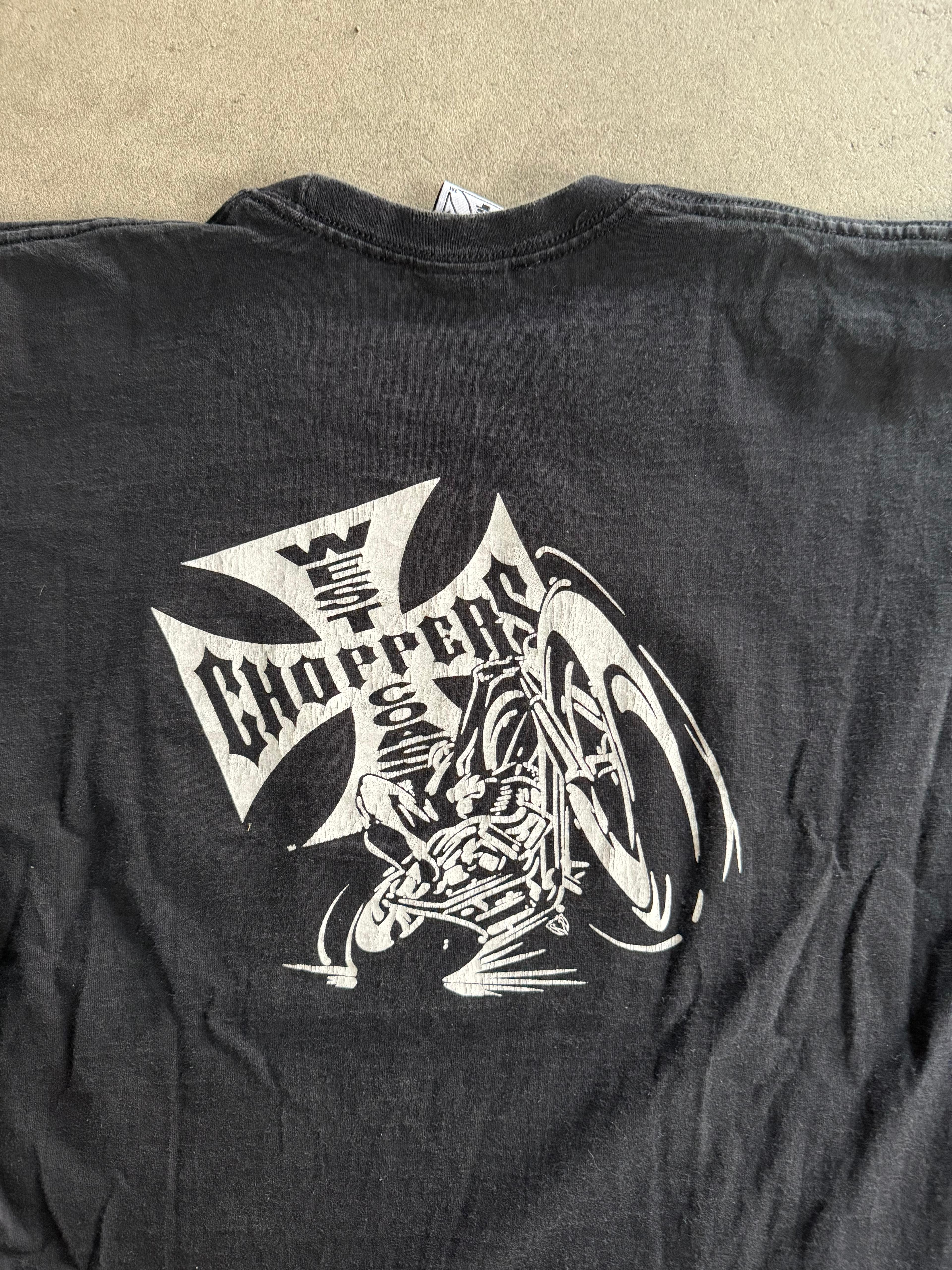 2001 WEST COAST CHOPPERS VINTAGE GRAFFITI WRITING T-SHIRT (M)