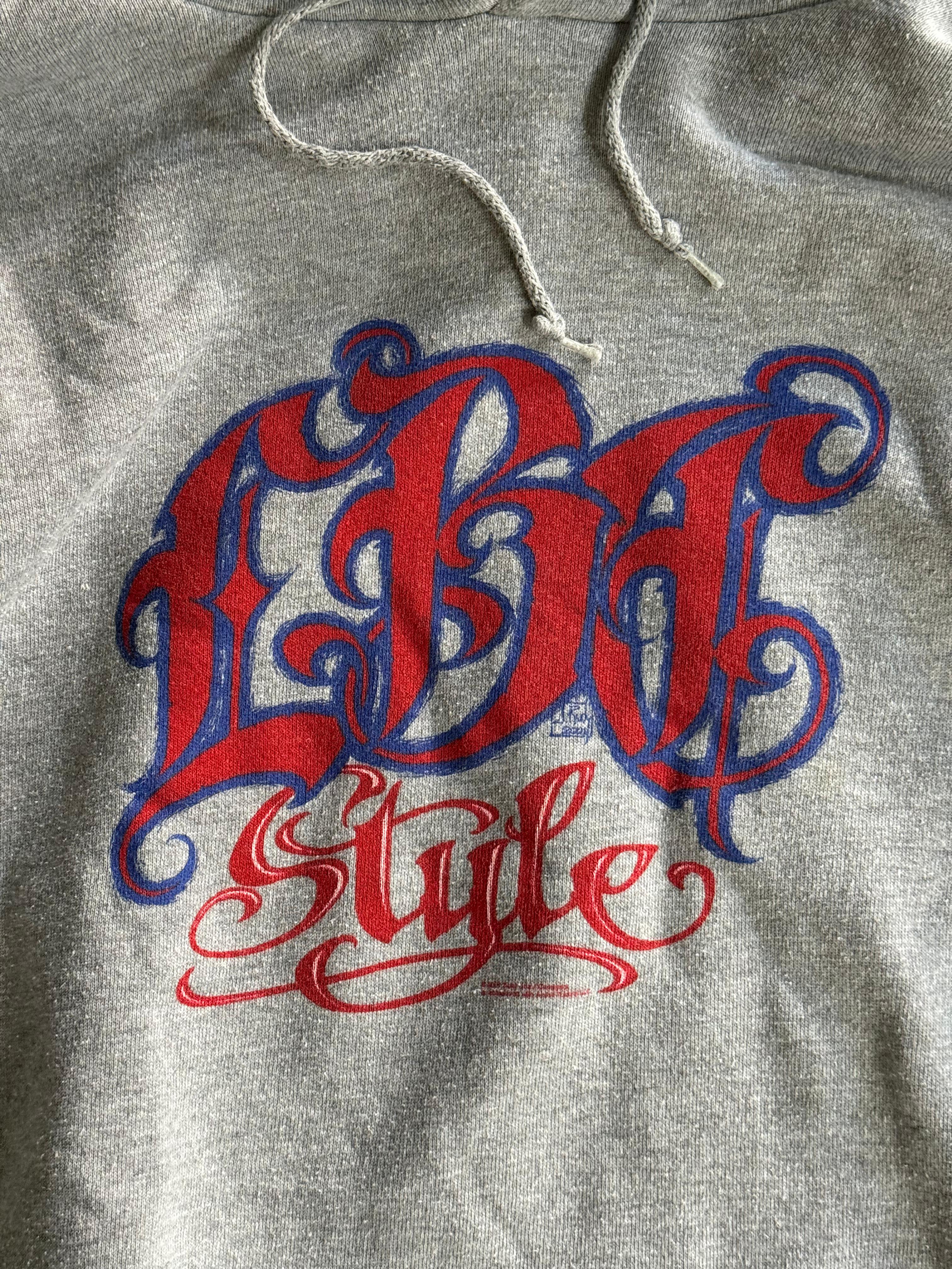 2001 WEST COAST CHOPPERS VINTAGE GRAFFITI WRITING HOODIE (XL)