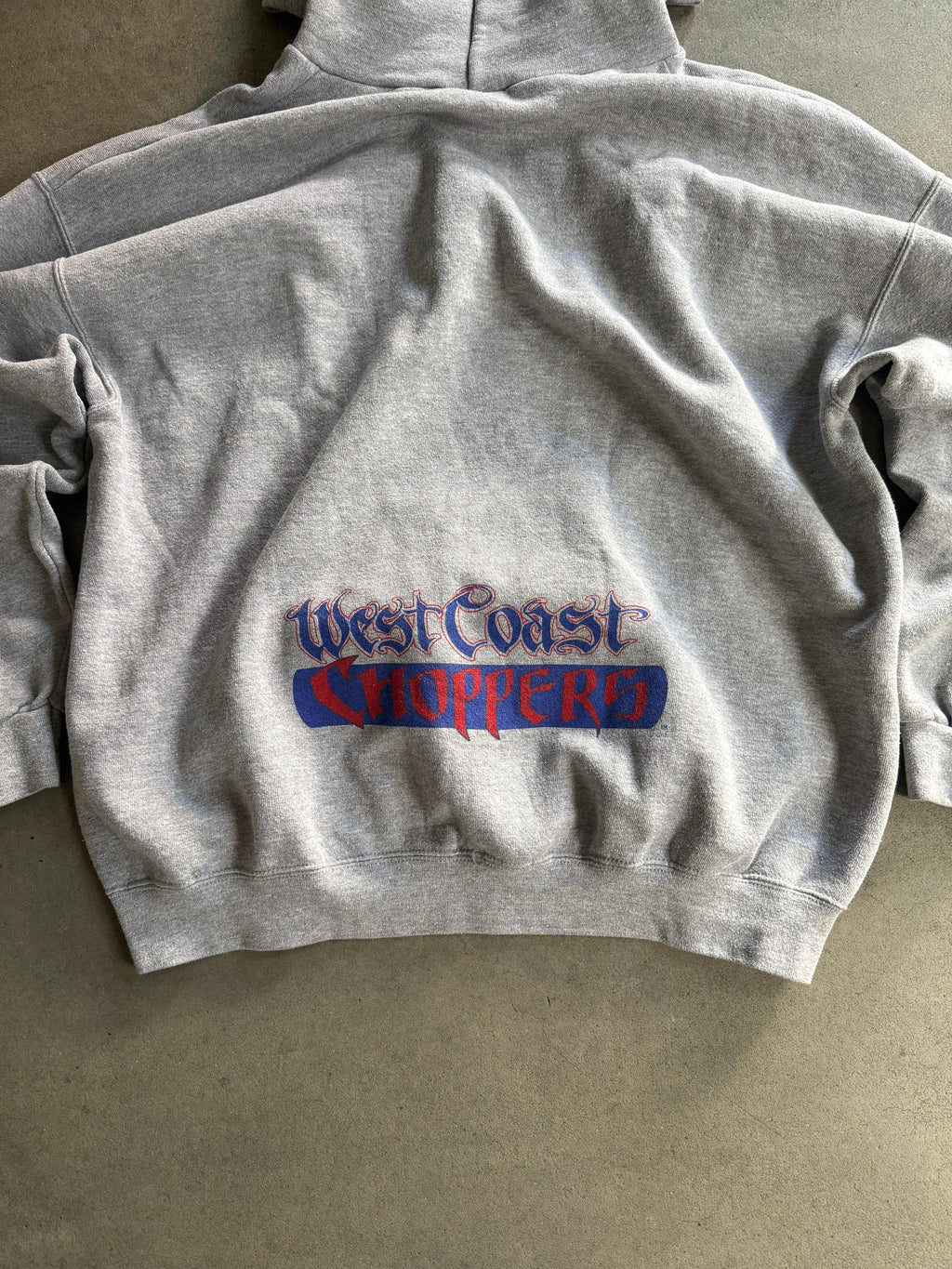 2001 WEST COAST CHOPPERS VINTAGE GRAFFITI WRITING HOODIE (XL)