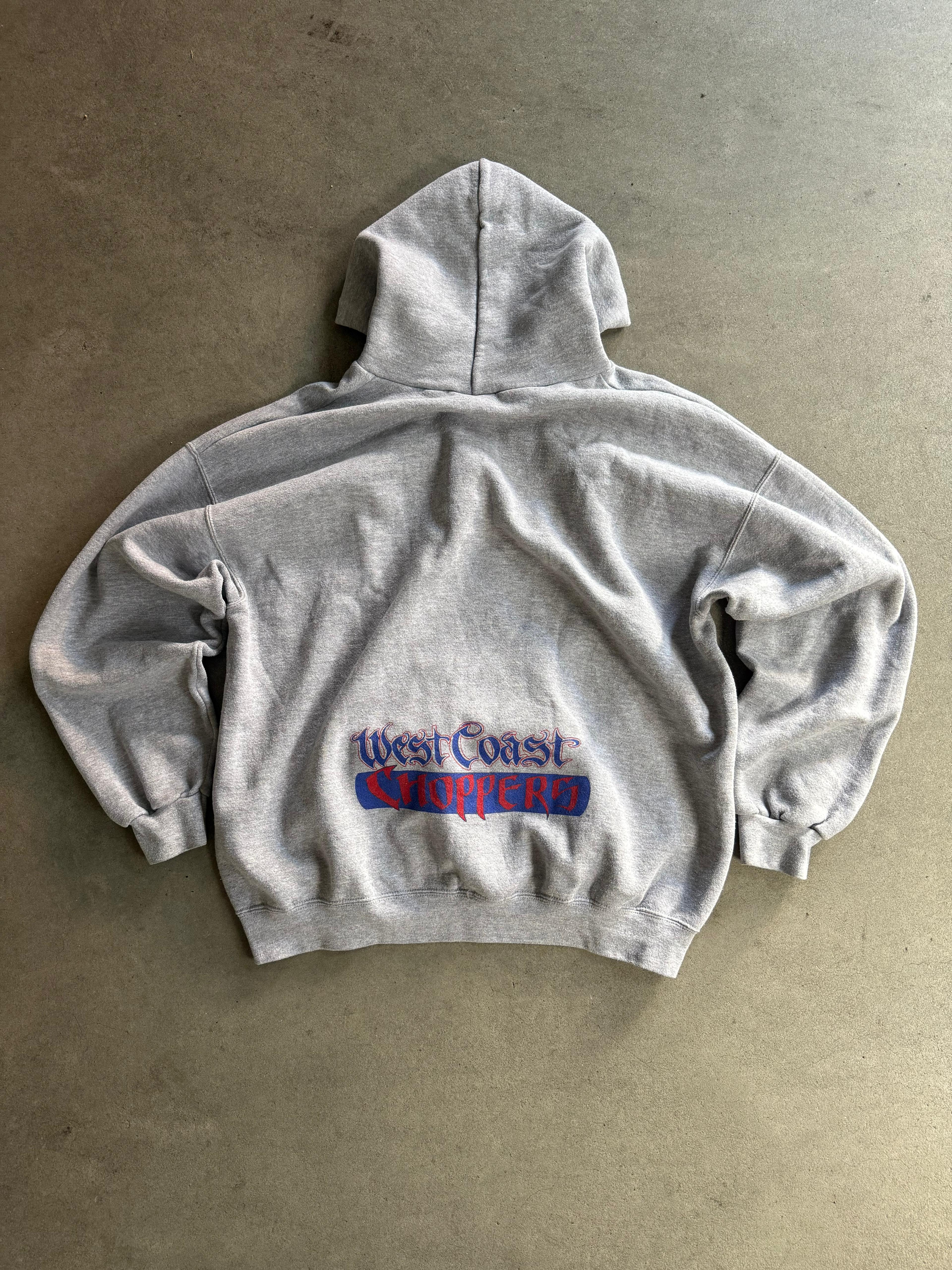 2001 WEST COAST CHOPPERS VINTAGE GRAFFITI WRITING HOODIE (XL)