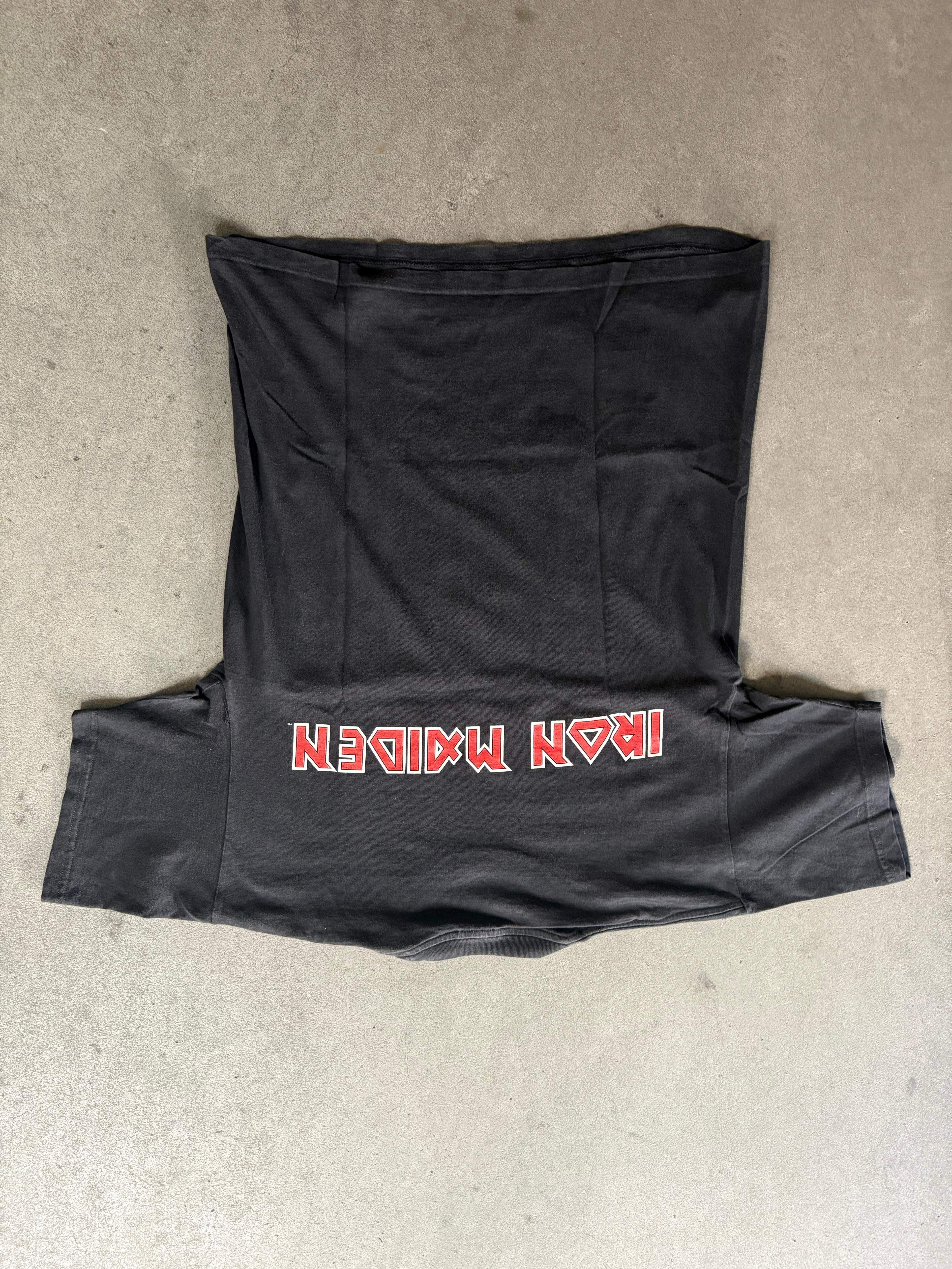 1994 IRON MAIDEN BAND "SANDS OF TIME" TOUR MERCH EUROPEAN PRINT T-SHIRT (M)