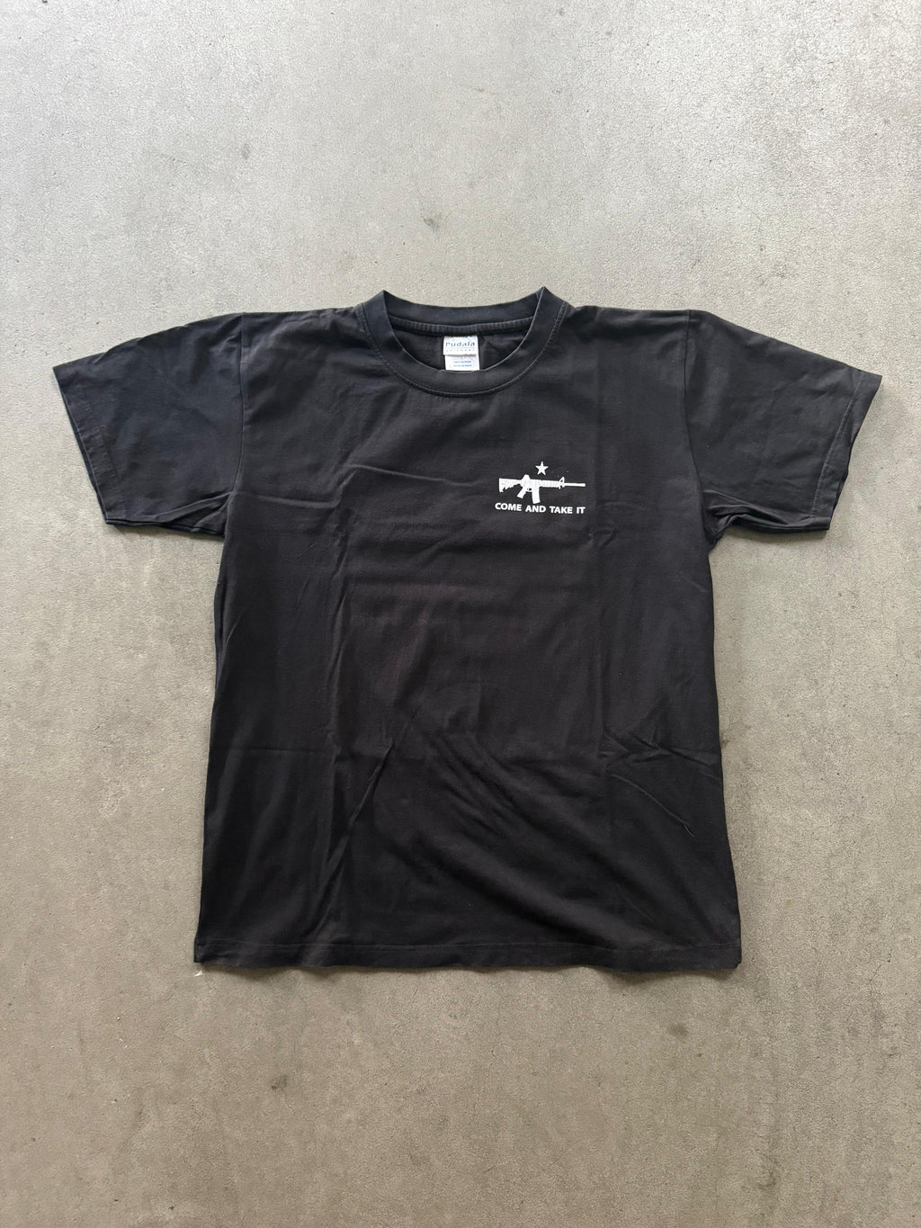 2000S AK-47 COME AND GET IT VINTAGE T-SHIRT (L)