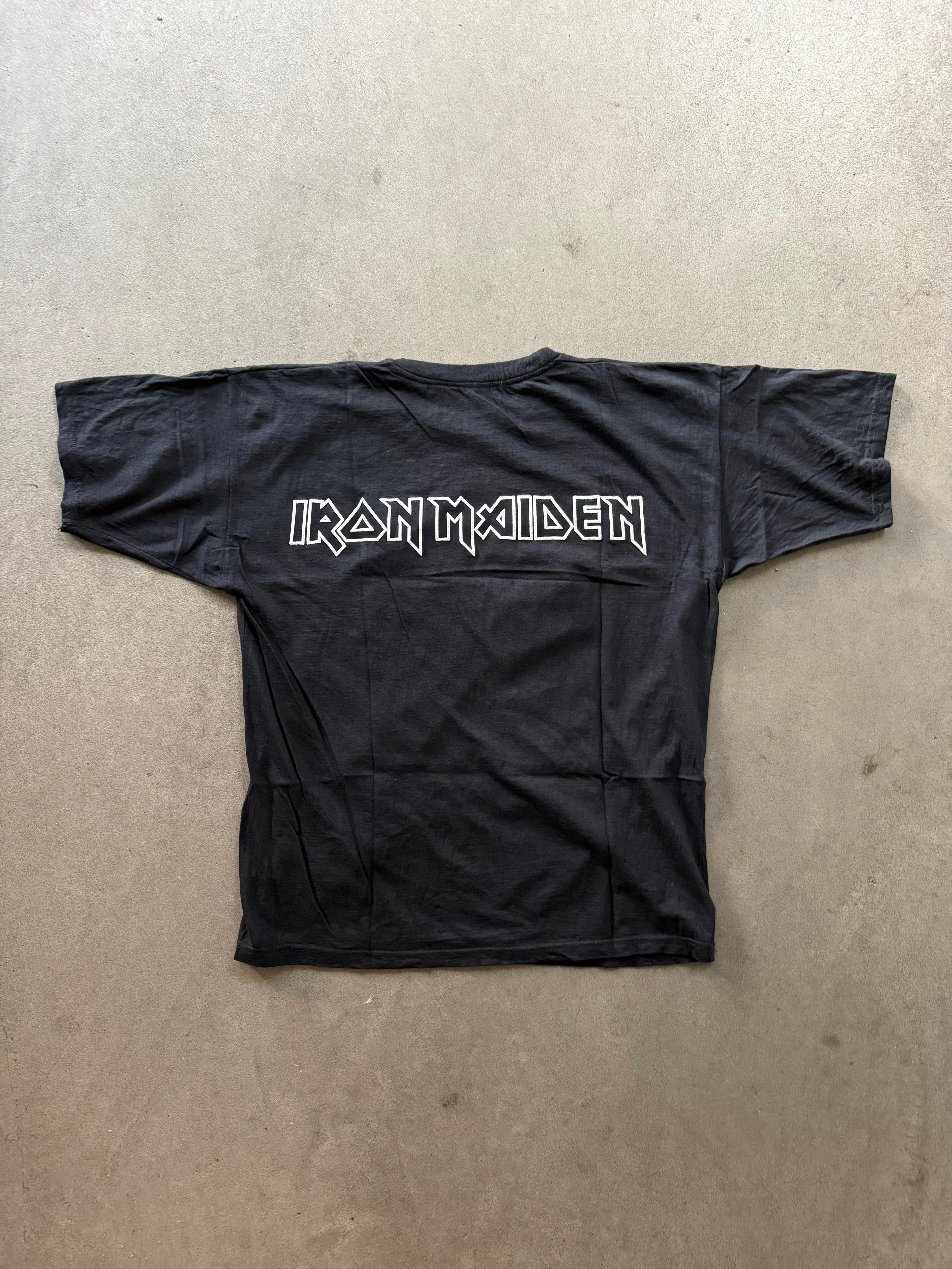 2003 IRON MAIDEN BAND "DANCE OF DEATH" TOUR MERCH PRINT T-SHIRT (XL)