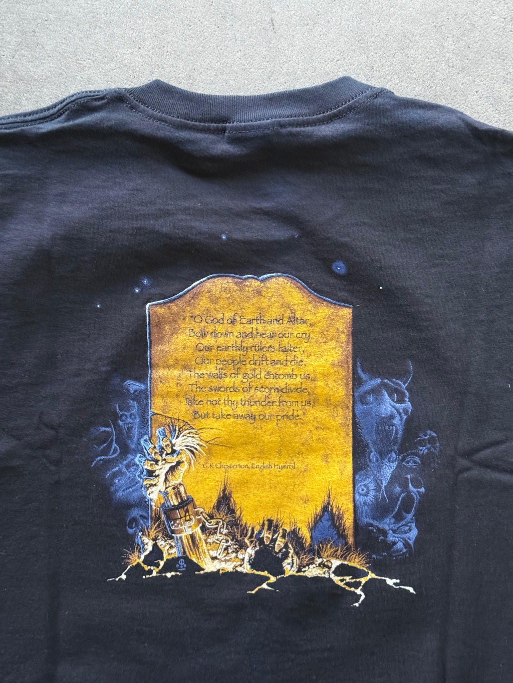 2000S IRON MAIDEN BAND "LIVE AFTER DEATH" TOUR MERCH PRINT T-SHIRT (L)