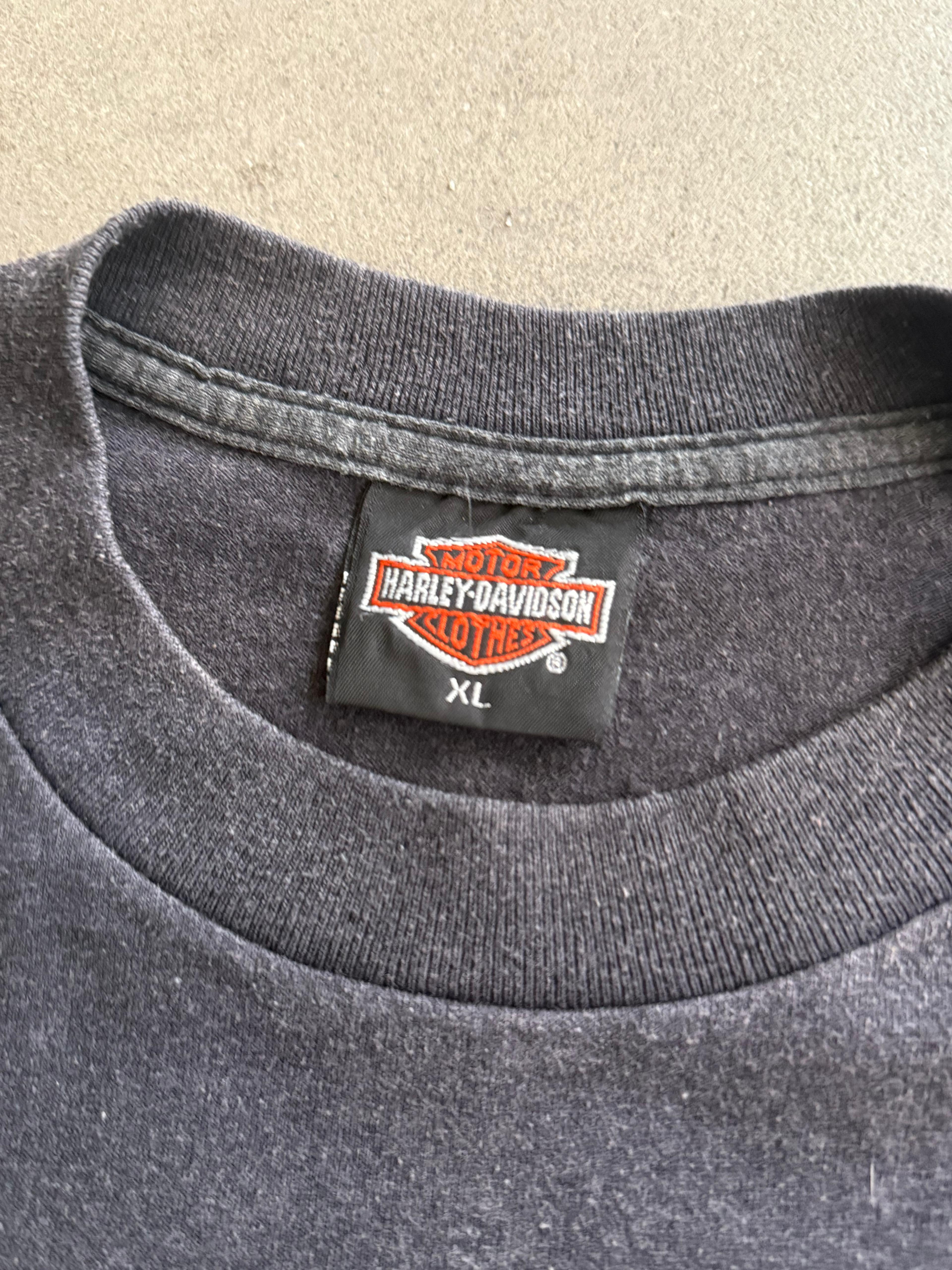 1991 HARLEY DAVIDSON 3D EMBLEM PANTER VINTAGE PRINTED T-SHIRT (XL)