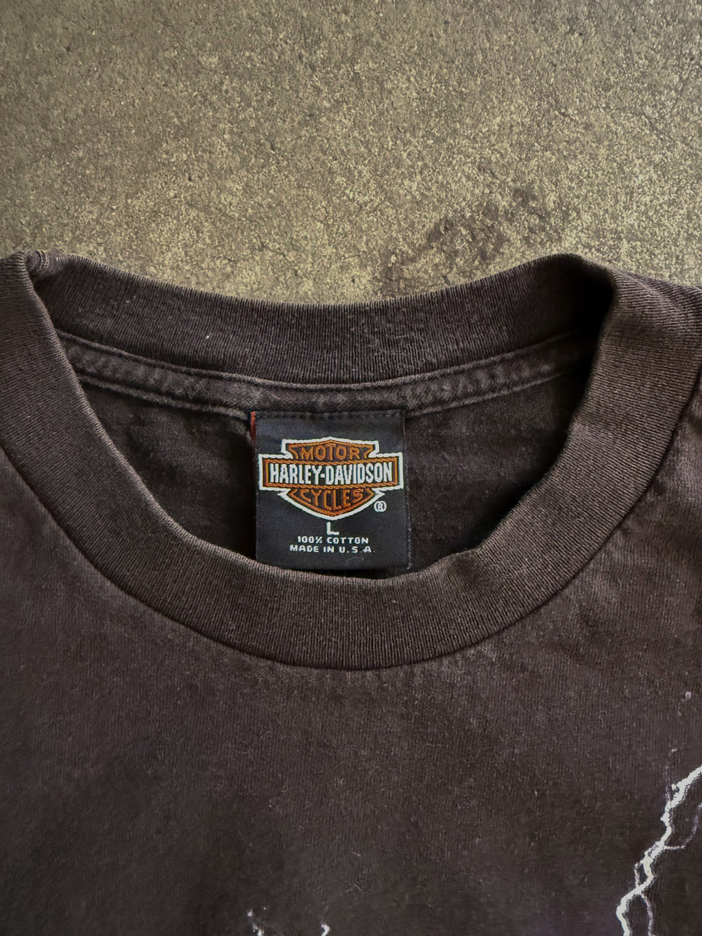 1999 HARLEY DAVIDSON LIGHTING LOGO MONTPELLIER T-SHIRT (L)